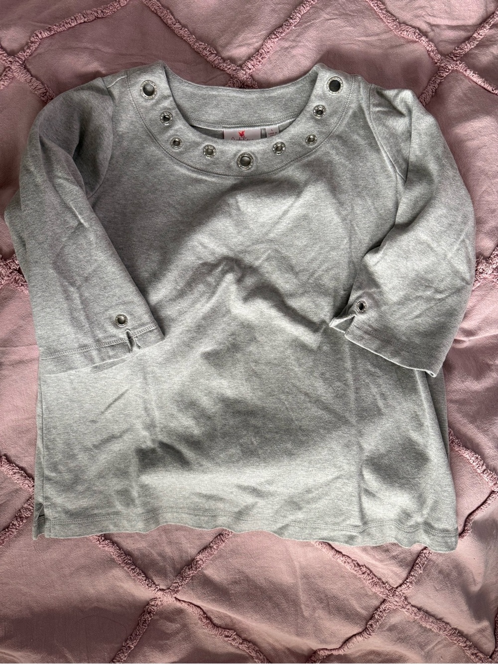 Women’s ' Gray Top with Decorative Studs